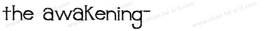 the awakening字体转换
